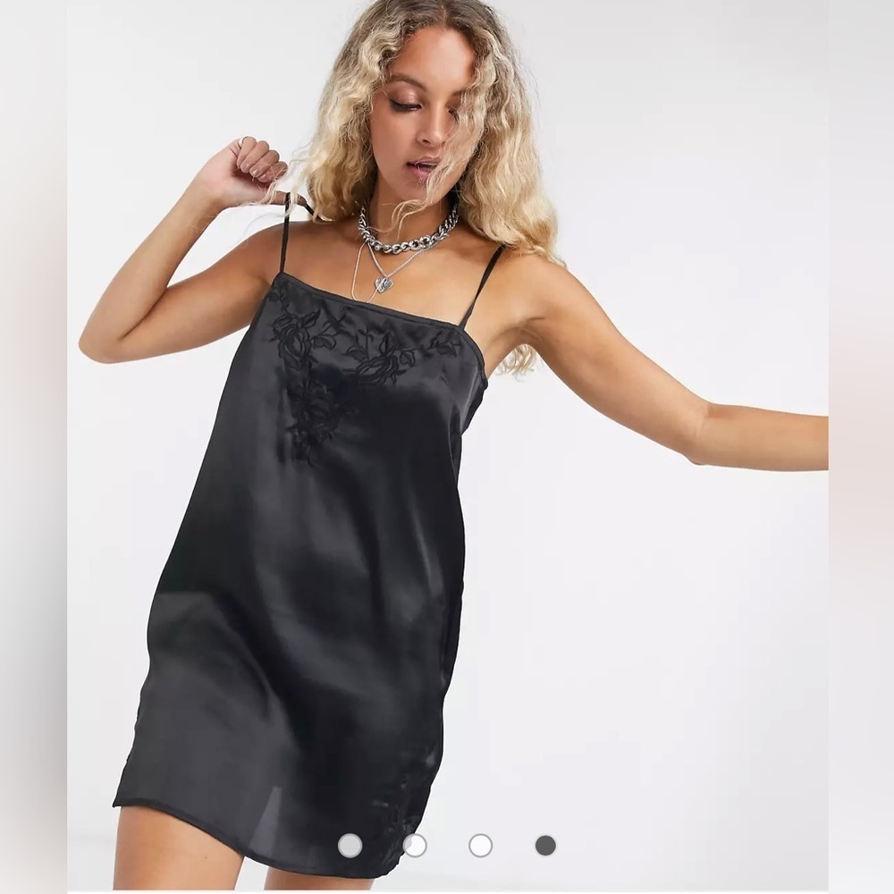 Reclaimed Vintage Inspired Mini Slip Dress - Picture 4 of 10